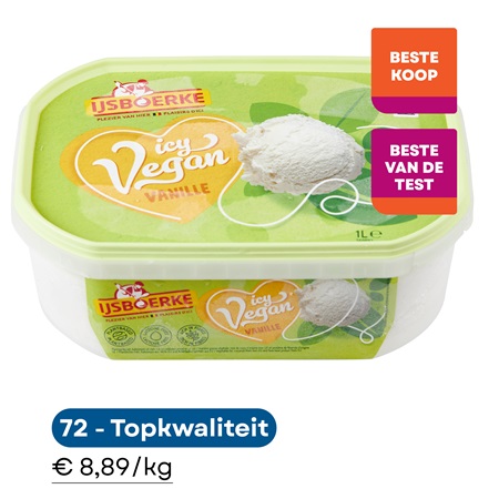 beste vanille ijs vegan Ijsboerke
